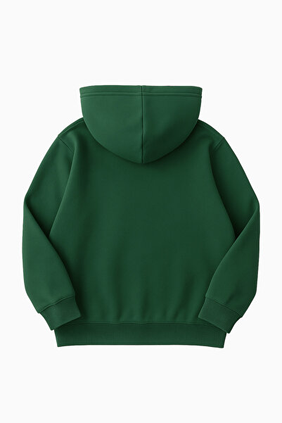 Sweetline Set de cu glugă tricou Swea - Minimal Hope cu imprimeu - Negru, verde nefti, gri - Tesatura de iarna cu căptușeală din fleece