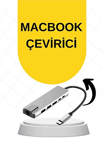 UCUZTEKNO MacBook Pro/Air Compatible USB Type-C 8 in 1 Hub Converter Converte...