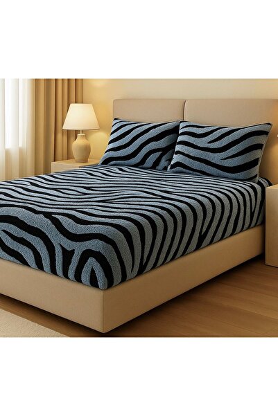 Casa-Textile Cocolino cover, embossed pattern, with elastic + 2 pillowcases, double bed