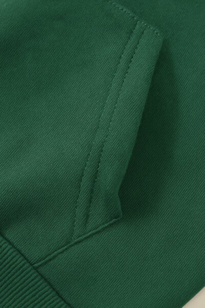 Sweetline Set de cu glugă tricou Swea - Minimal Hope cu imprimeu - Negru, verde nefti, gri - Tesatura de iarna cu căptușeală din fleece