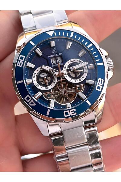 Daniel Klein Men's Wristwatch with Automatic Mechanism Calendar Dial Dial 2 Years Warranty Otm.13754.6