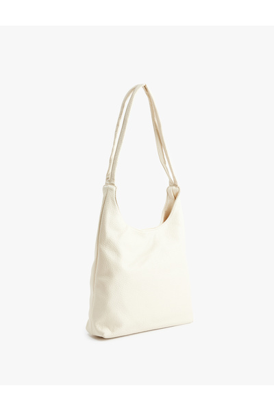 Koton Faux Leather Hobo Bag with Strap