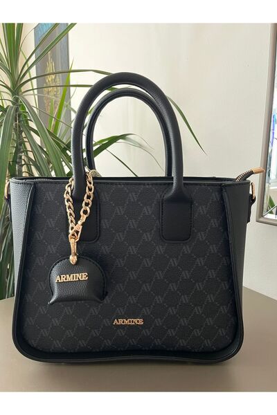 Armine New Trend 419 Black Dotted Bag