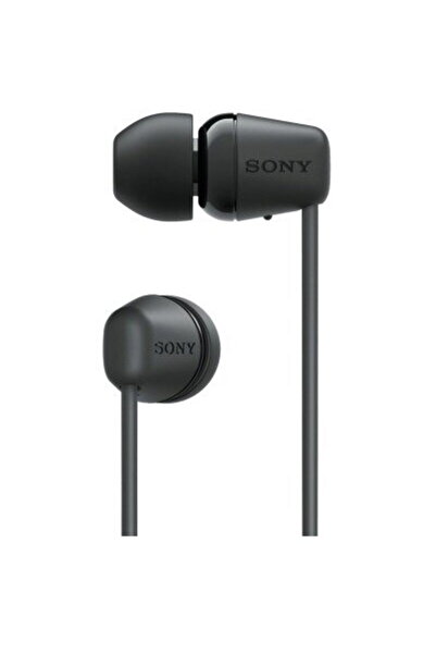 Sony WI-C100B, Wireless, Bluetooth, IPX4, Microfon, Fast pair, Autonomie 25 ore, Negru