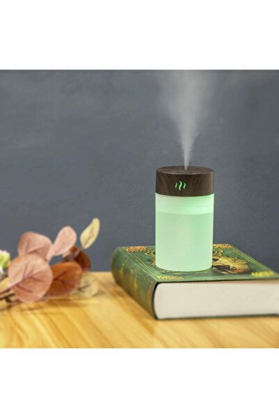 Zefira Portable wooden aromatherapy diffuser – mini, USB, 7 LED colors