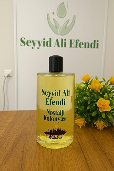 Seyyid Ali Efendi Mardin kehribar taşlı kolonya ( cam şişe)