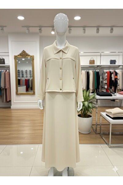 fariza tekstil Ύφασμα κατάδυσης σετ κοστούμι με γιλέκο ρούχα