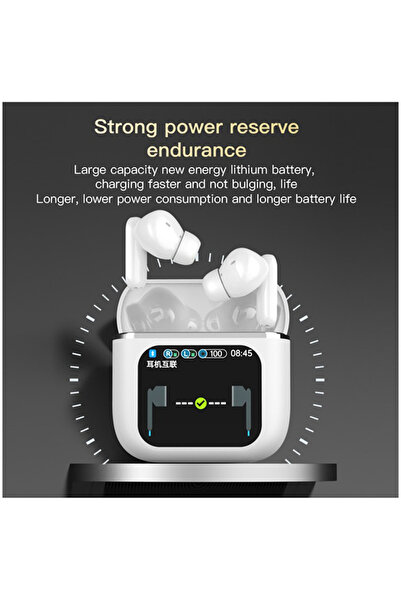 OEM SE60 Wireless Headphones, BT 5.4, Active Noise Cancellation, ANC, ENC, Touch Screen, Smart Color Screen