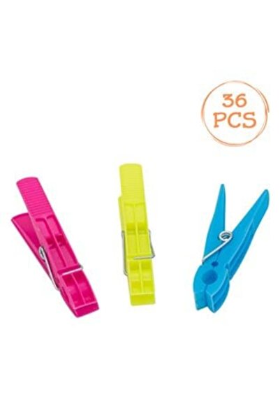 Silver Star Clești de rufe din plastic fuchsia albastru verde pentru haine 8 ...