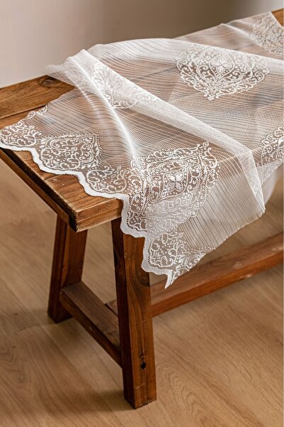 LUNETT HOME Hermi̇a51 Pattern Rarely Plied 1X2 Tulle Curtain Living Room Balcony Kitchen Tulle