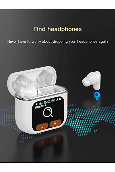 OEM SE60 Wireless Headphones, BT 5.4, Active Noise Cancellation, ANC, ENC, Touch Screen, Smart Color Screen