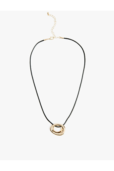 Koton Waxed String Ring Necklace