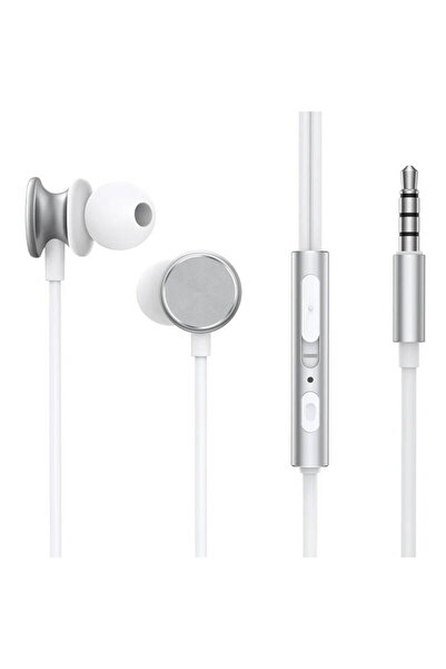 Joyroom Wired Earphones JR-EW03, Half in Ear (Silver)