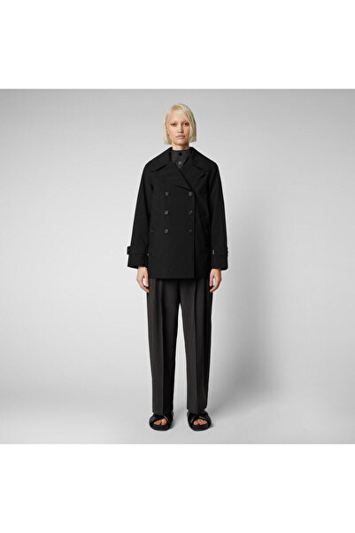 SAVE THE DUCK Kadın Trençkot Siyah - Sofi