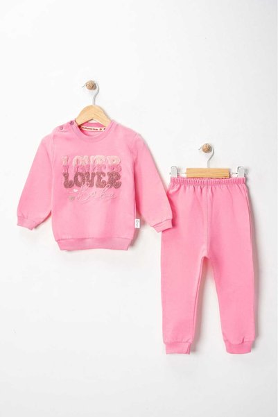 MyPrettyBaby Lover Babe Süzene Embroidered 100% Cotton Two-Strand Seasonal Fabric Top and Bottom 2-Piece Set