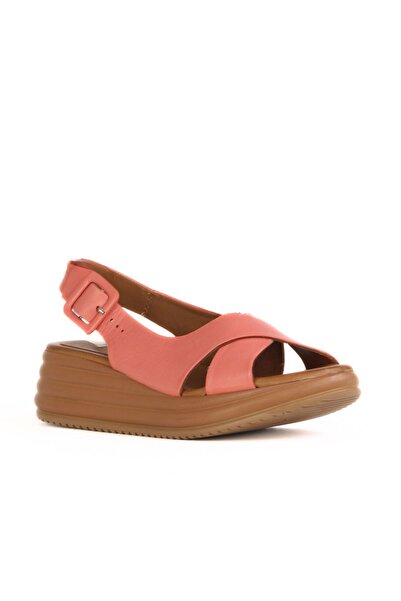 Bueno Shoes Coral Leather Women's Wedge Heeled Sandals 01Wy5701