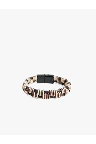 Koton İp Detaylı Suni Deri Bileklik