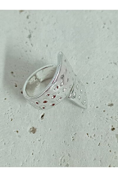 mos&more Steel Silver Cross Adjustable Stylish Ring