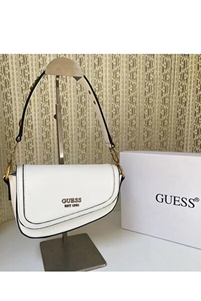 Guess حقيبة كتف كلاسيكية بطبعة مونوغرام 4G، حقيبة نسائية، 14*25*5 سم