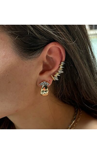 gaila design Tek Delik Gerektiren Tasarım Earcuff Küpe