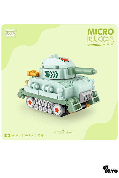 Olomo Askeri Tank Mini Blok Seti Mikro Yapı Detaylı Tank Modeli İnşa Et