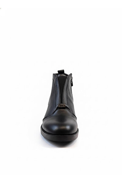 Ustalar Ayakkabı Çanta Black women's genuine leather boots 00617.2301