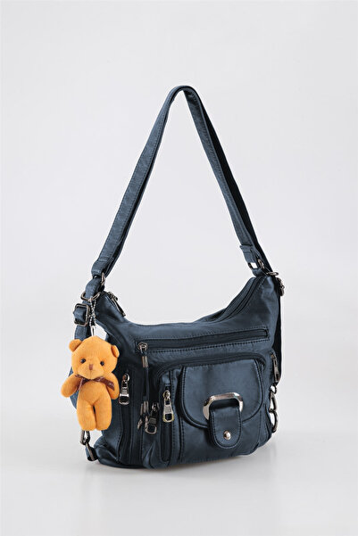 ÇÇS 17484 Women's Shoulder and Backpack Blue