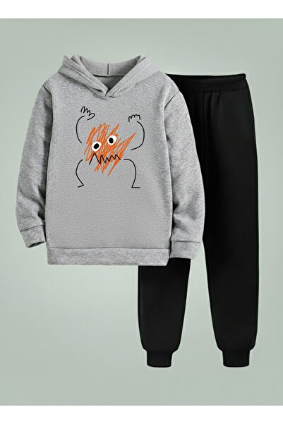 LORVEX Dukserica - Komplet trenerke za decu Sa kapuljačom Komplet NARANČASTA ...