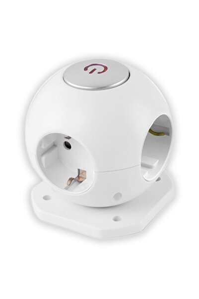 Entac Prelungitor PowerBall, formă sferică, 4 prize Schuko, 1,5 m, 3G1,5 mm