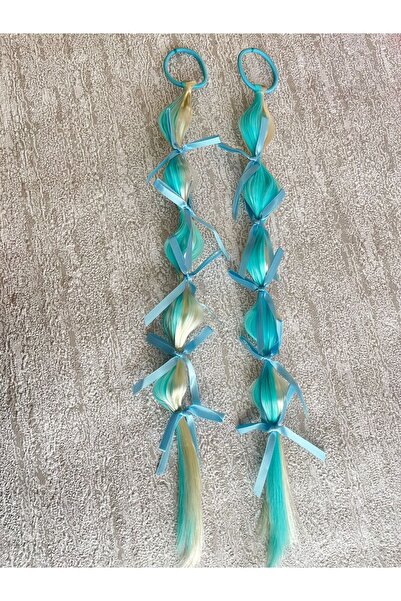 EMKSHOP Bubble Hair Bubble Hair lung și plin cu fundă Păr colorat pentru petrecere