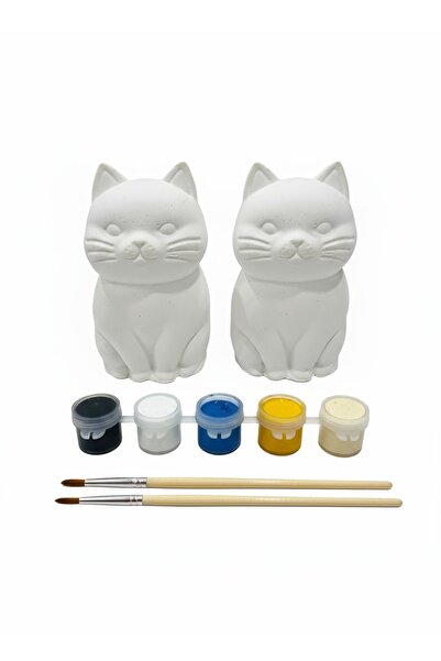 Eyzhen مجموعة رسم على شكل قطة تستخدم كتحفة فنية