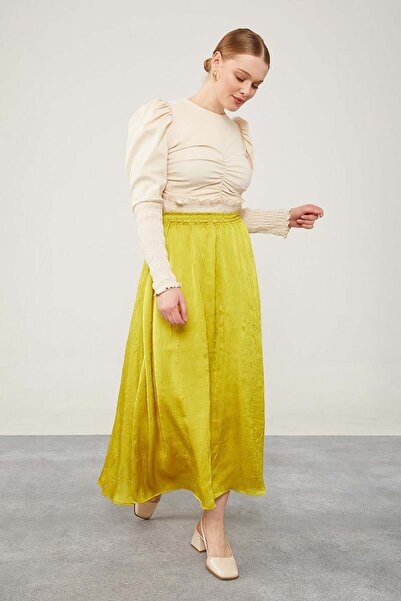 Levidor Asit Beli Lastikli Saten Etek