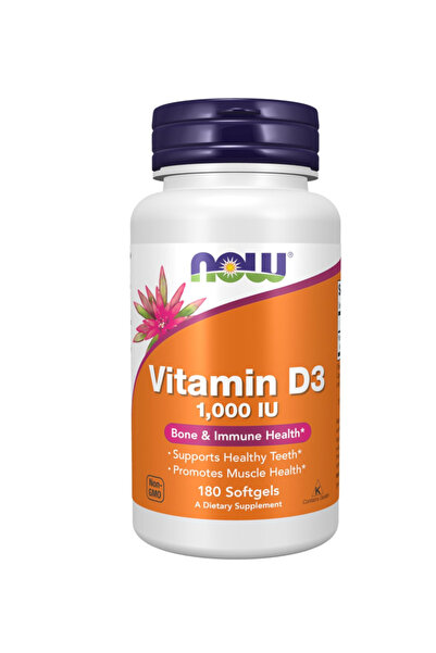 Now Foods Supplements, Vitamin D-3 1,000 IU, High Potency, Structural support...
