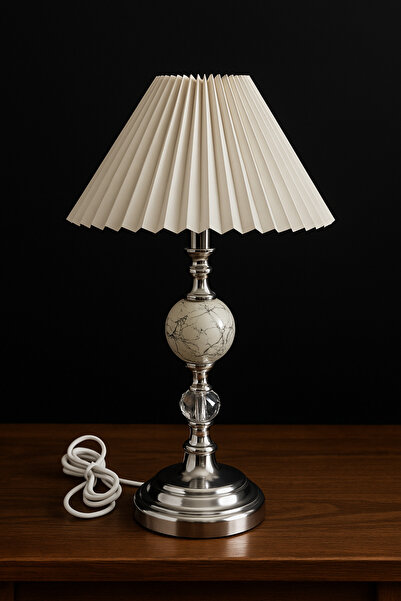 EvLight A Plus Modern Crystal Swan Chrome Model Fabric Head Lampshade