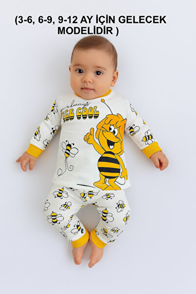 Bilge Trend Ari Maya Patterned 100% Cotton Children's Pajama Set