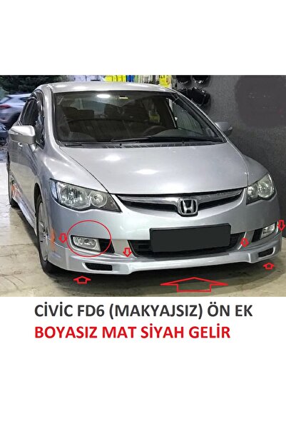 Bodykitartgarage CİVİC FD6 MAKYAJSIZ YENİ MODEL ÖN EK(BOYASIZ)FİBERGLASS