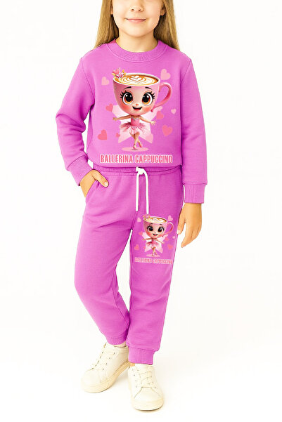 MODANINO Fată 3 fire Ş cu căptușeală din fleece Visual B cu imprimeu Set infe...