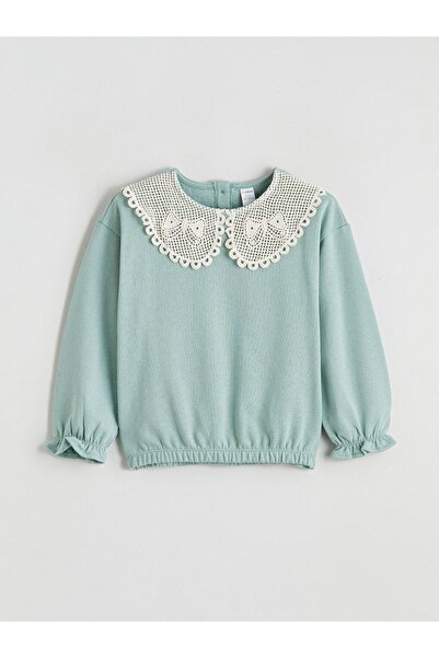 LC Waikiki Lcw Kids Peter Pan collar Girls' Sweatshirt and Leggings