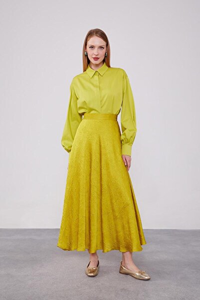 Levidor Asit Kraş Satin Skirt