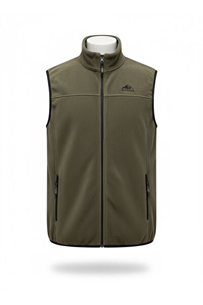 AFYON PASTEL Erkek Outdoor Fermuarlı Polar Yelek