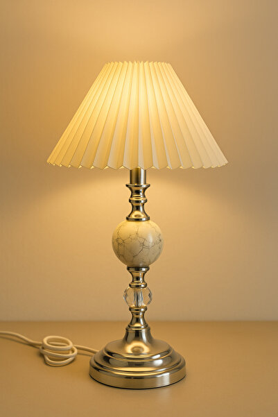 EvLight A Plus Modern Crystal Swan Chrome Model Fabric Head Lampshade