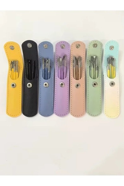 Zenorius Set profesional din oțel inoxidabil pentru curățarea urechilor, cu husă elegantă