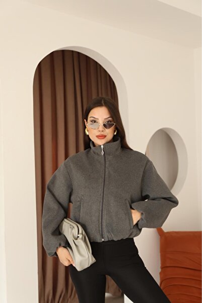 Leo Ferre Women's New Season Winter Mock Neck Short Coat.1184