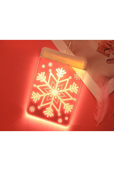 VERK 3D Christmas LED Window Decoration, FULG, Warm White