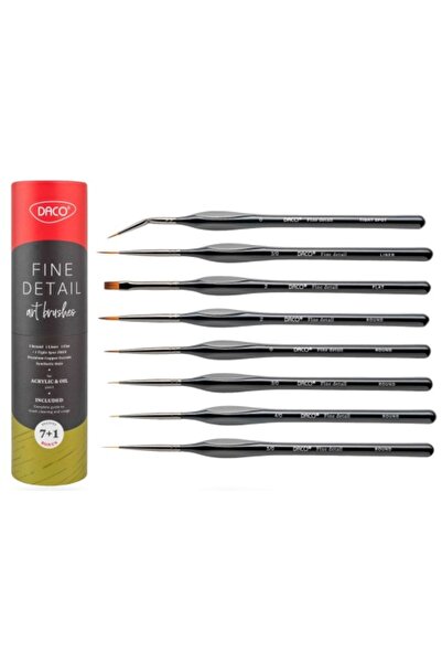 Daco Set de pensule 7+1 pentru miniaturi și detalii PN 297