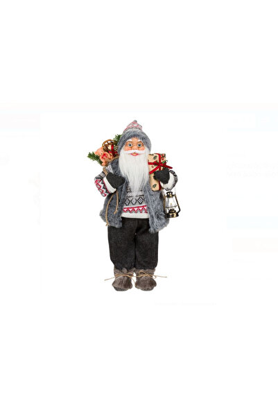 shop New Year Santa Claus Toy New 2026 24X18X45Cm Grey with Flashlight Gift Package Figurine