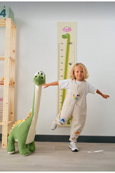 TOHA 1 Metre Uzun Peluş Dinozor | Yumuşak Dev Oyuncak Dino | Sevimli Mega Boy...