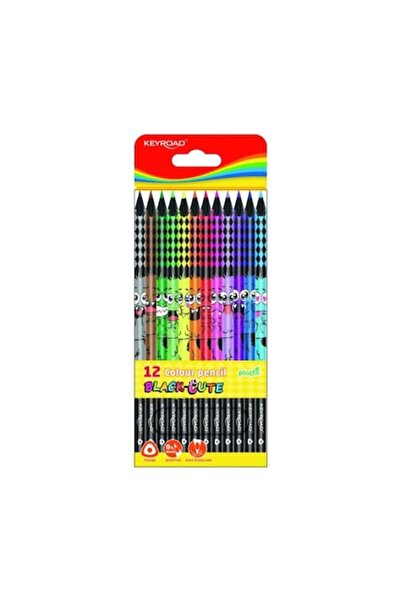 KEYROAD Set de 12 creioane colorate, Keyroad, multicolore