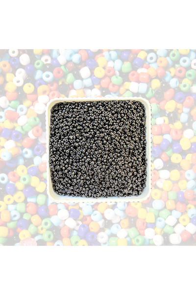 HERALDİS خرز رملي 3 مم لون أسود لا يتلاشى، خرز للمجوهرات 50 جرام - MCH3MMKUM-0