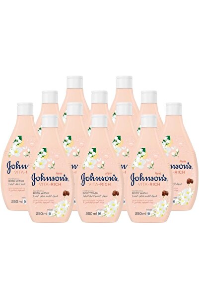 Johnson & Johnson غسول الجسم فيتا ريتش المرطب - برائحة الياسمين والزهور البيض...